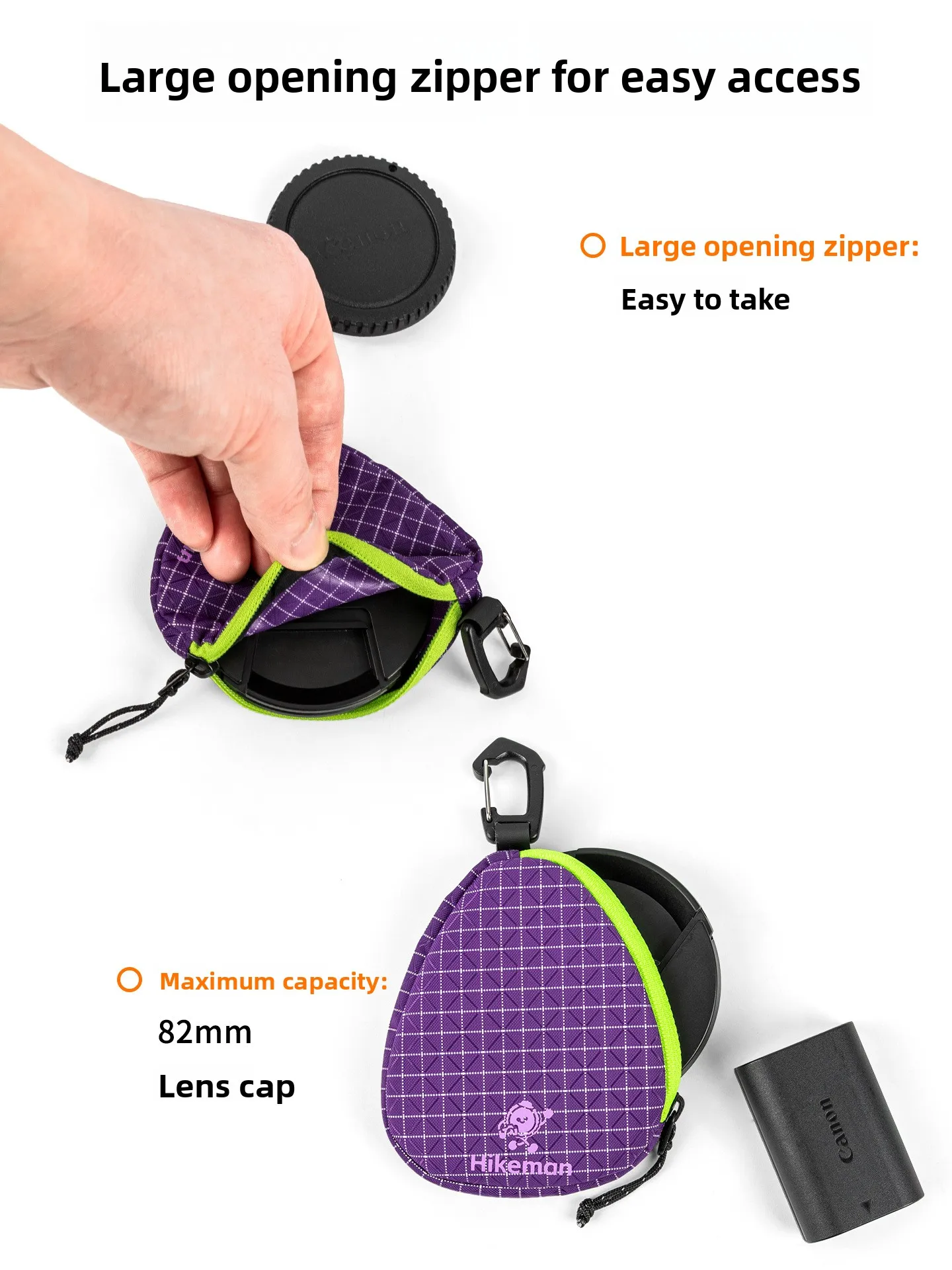 Camera Lens Cap Storage Case with UV Filters, Shockproof Protection for Memory Cards, Data Cables, Outdoor Travel Gear