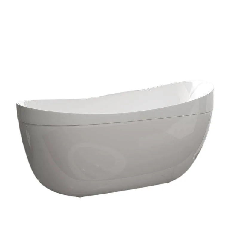 

Duck egg-shaped acrylic free installation bathtub independent small apartment concubine home hotel B & B Internet bathtub