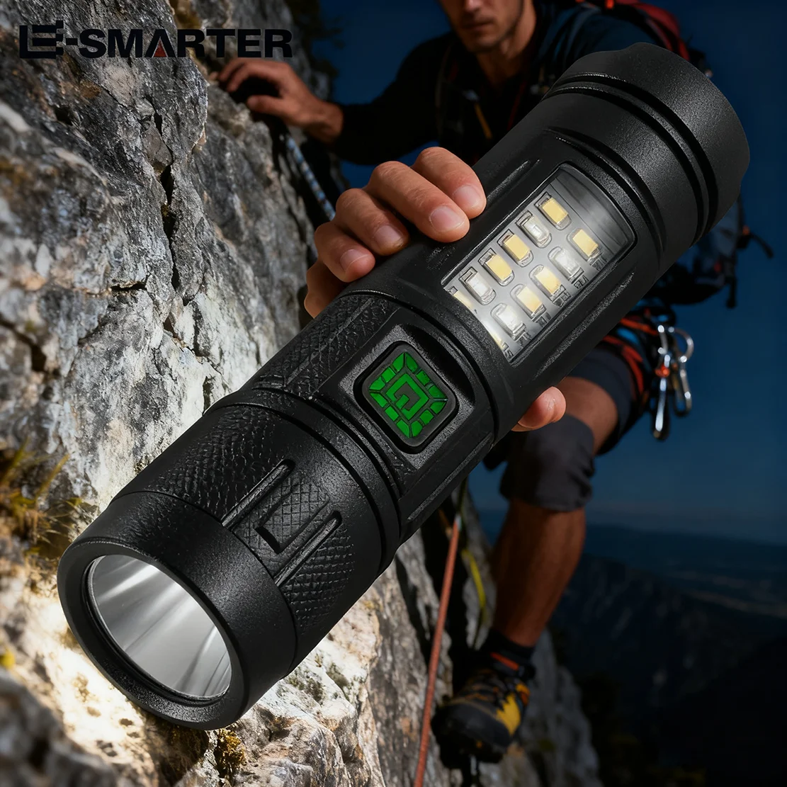 

Мощный светодиодный фонарик перезаряжаемый с аккумулятором для охоты, рыбалки, кемпинга ​