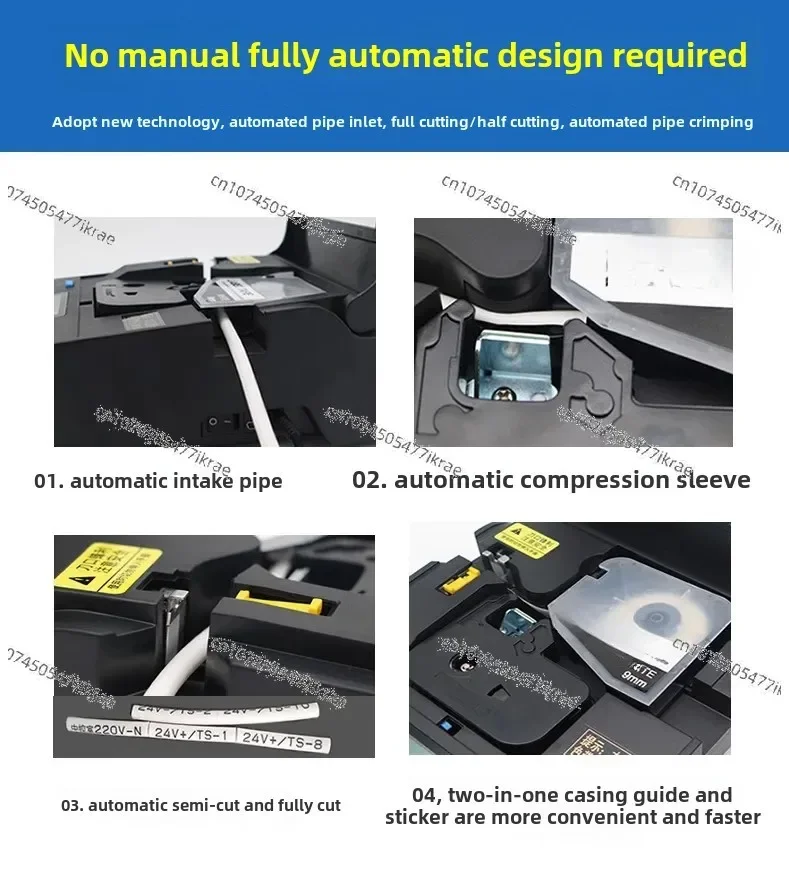 Wire Mark Machine Cable Marker Label Printer Heat Shrink Tube Casing Marking Machine Tube Cutting Coding Machine