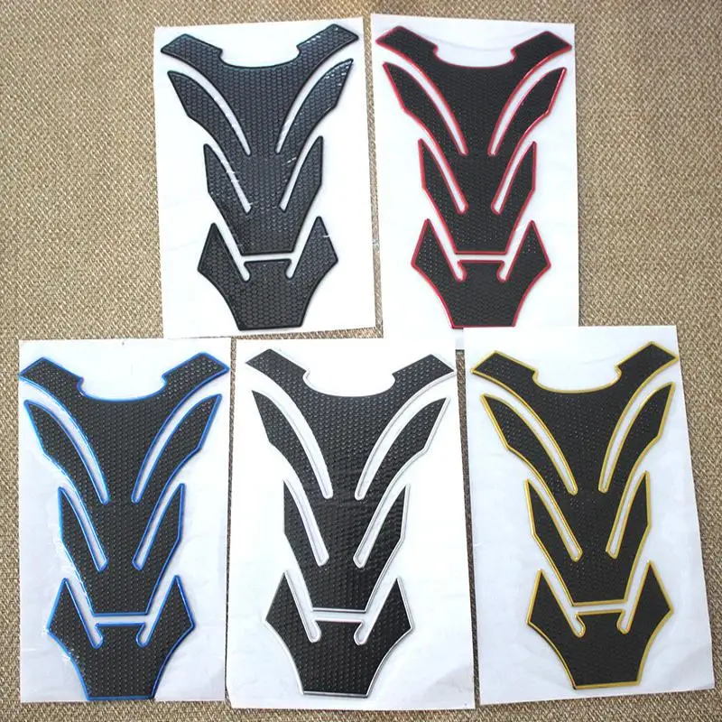 Motorcycle Carbon Fiber 3D Oil Fuel Gas Tank Pad Tankpad Decal Protector Sticker For 250 300 400 500 650 1000 ZX6R ZX10R