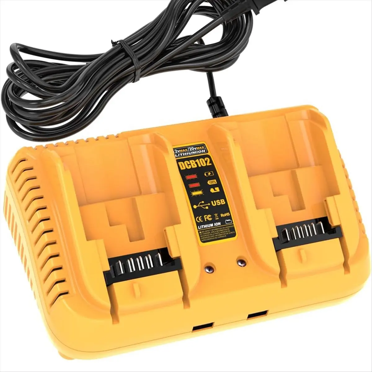 

Replacement Battery Charger for Dewalt 20V Max Battery Charger,Compatible with for Dewalt 12V/20V Li-Ion Battery EU-Plug