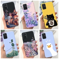For Samsung A51 A71 A31 Phone Case Fashion Pattern Liquid Silicone Full Protection Back Cover For Samsung Galaxy A 51 71 31 Capa