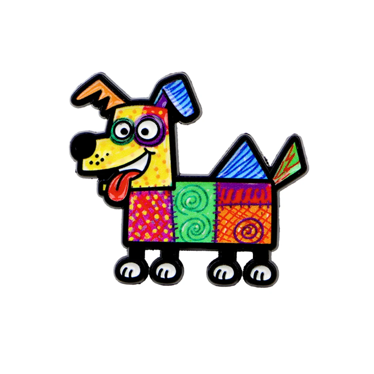 Colorful Animal Enamel Pins Cat Monkey Dog Rooster Elephant Brooches Badge Lapel Pin Clothes Accessories Jewelry Birthday Gifts