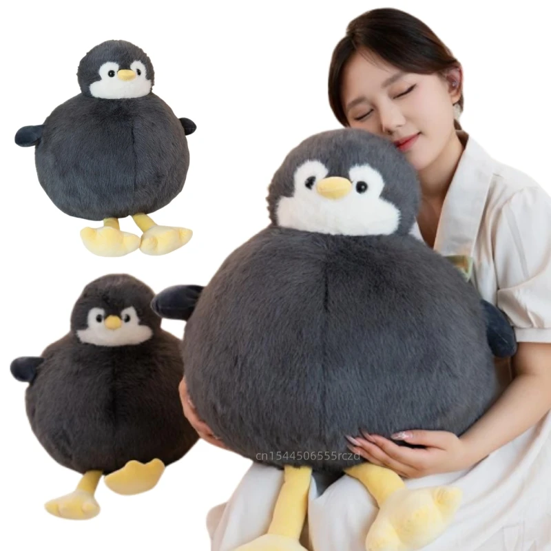 65cm Fun Creative Penguin Plush Doll Pillow Cartoon Small Head Big Round Body Fun Animal Penguin Plush Toy Home Decoration