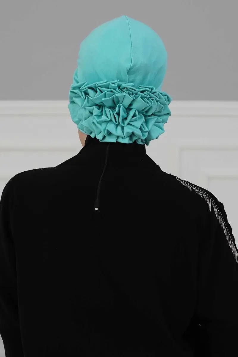 Cross Rose Bone Turquoise