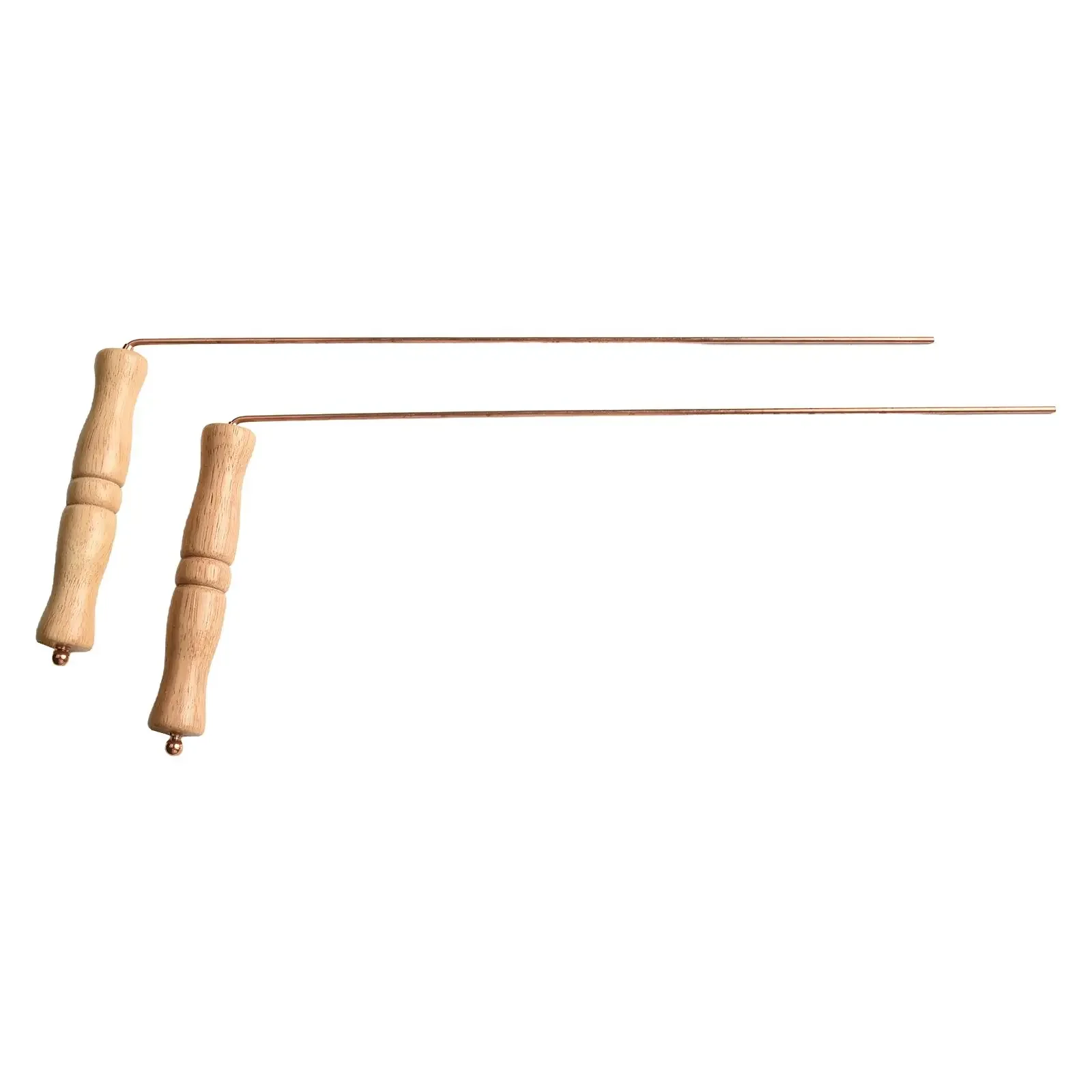 2pcs 99.9% Copper Dowsing Divining Rods For Hunting Tools Divining Water Treasure Buried Items