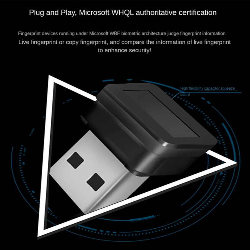 2X Mini USB Fingerprint Reader Module Device For Windows 10 Hello Biometrics Security Key