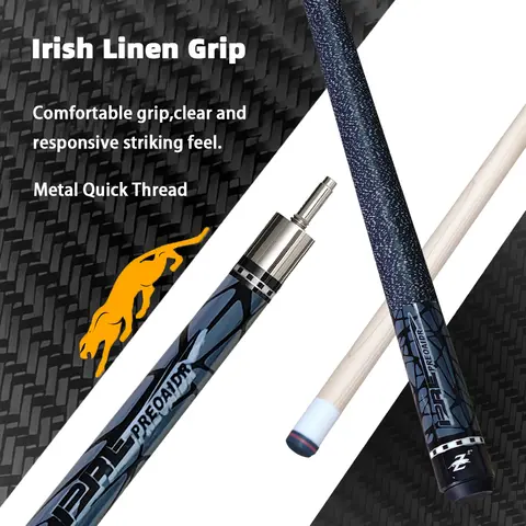 Highly elastic and high-quality maple pool cue, with a tip of 13mm/11.5mm - the perfect choice for home and bar competitions