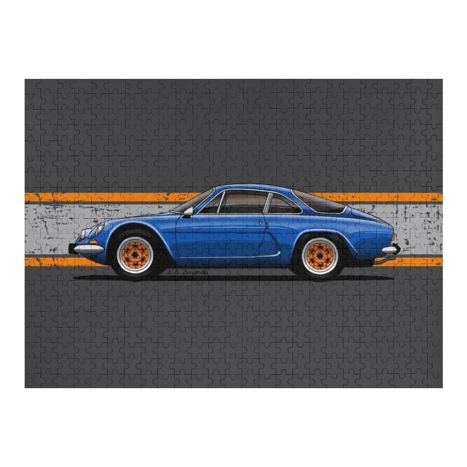 

Мой рисунок французской Берлинеты с оранжевыми ободками v2 Пазл Woodens для взрослых Деревянный пазл с именем