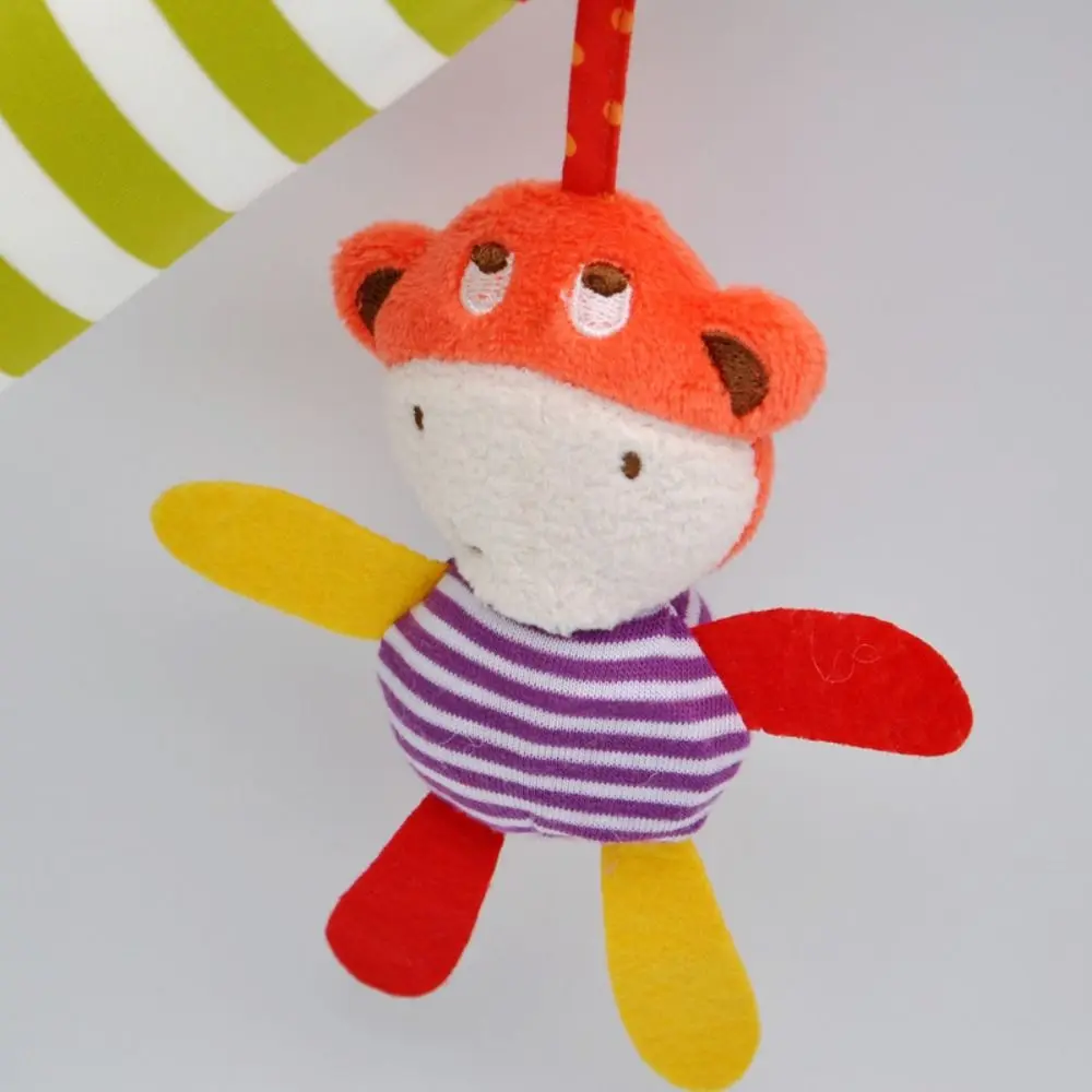 Sonajeros de cuna de algodón PP, juguetes musicales, peluches de Educación Temprana, cochecito de muñecas, cama, juguetes colgantes, animales de dibujos animados Ins