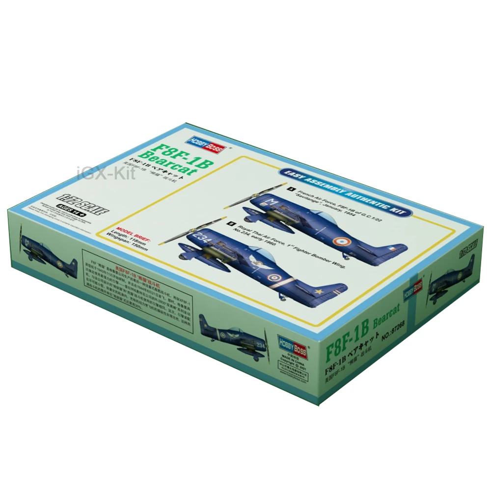

HobbyBoss 87268 масштаб 1/72 США F8F F8F-1B Bearcat истребитель самолет хобби ремесло игрушка пластиковая модель строительный комплект