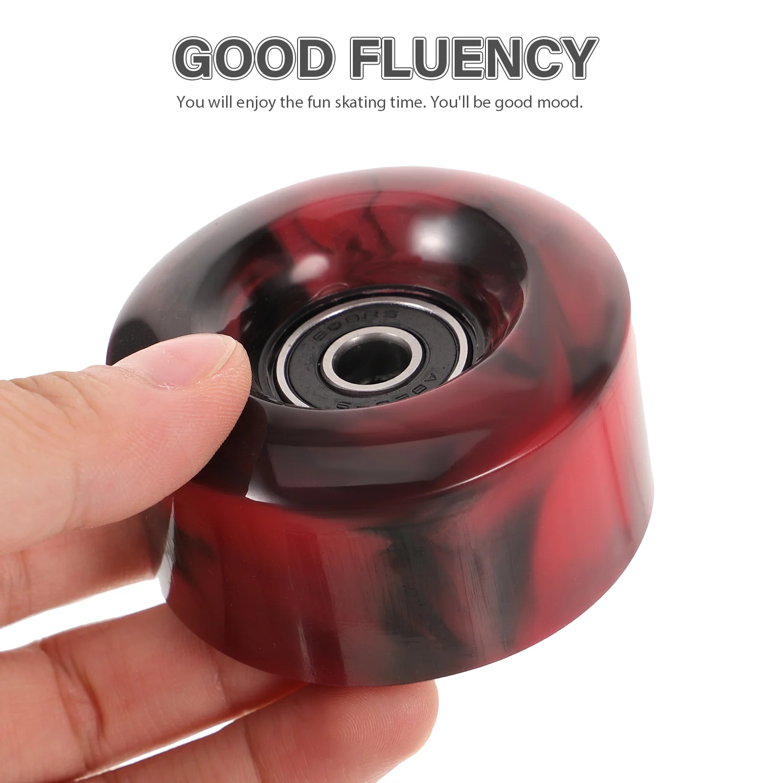 

4pcs Replacement Scooter Wheels Durable Pu Long-Board Skateboard Wheel Smooth Outdoor Indoor Roller Skating Supply Drift Board