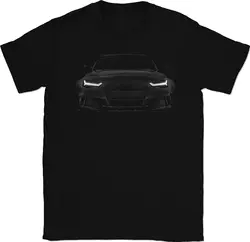 RS6, faros de rendimiento alemanes, camisetas Unisex brillantes para hombre y mujer, camisetas cortas de verano, camisetas informales de algodón, recién llegadas, moda para parejas