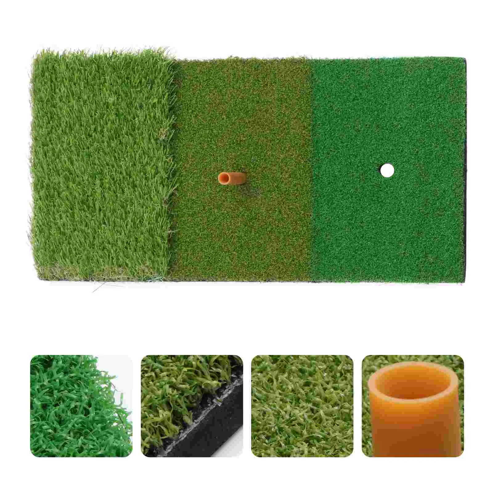 

Practice Mat Portable Swing Mat Hitting Mat and Driving Pad Outdoor Indoor Training Aids Green 3 Colors Long and Short Grass 30x