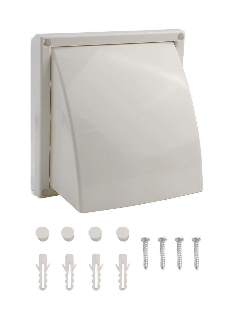 100/125/150mm Exterior Wall Ventilation Grille Range Hood Duct Air Outlet Extract Valve Ducting Ventilation Exhaust Grille Cover