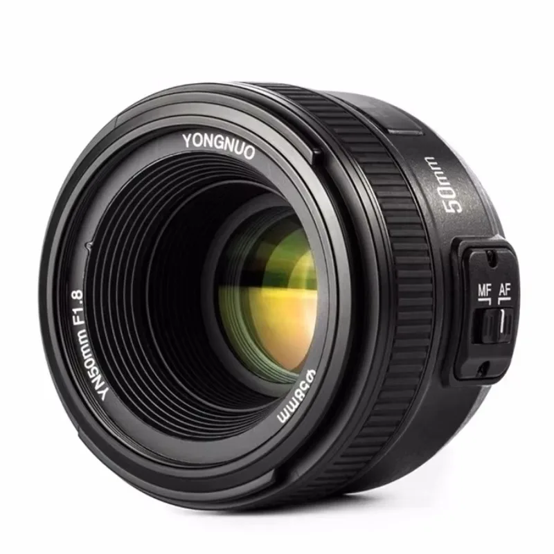 2026 YONGNUO YN50mm F1.8 Large Aperture Auto Focus for D800 D300 D700 D3200 D3300 D5100 D5200 D5300 DSLR Camera Lens