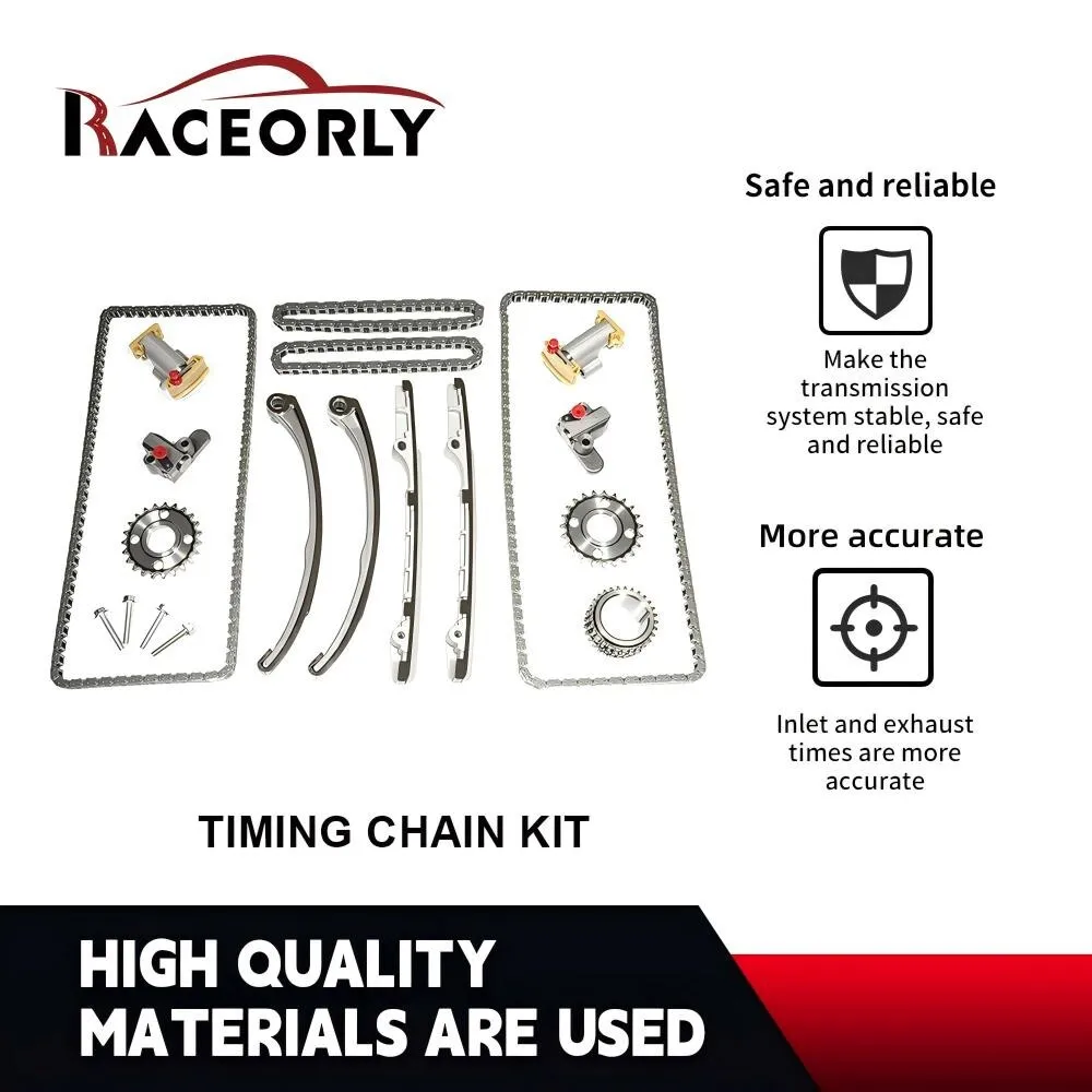 RACEORLY Timing Chain Kit For 02-08 Jaguar Land Rover 4.2 4.4 428PS 448PN Engine