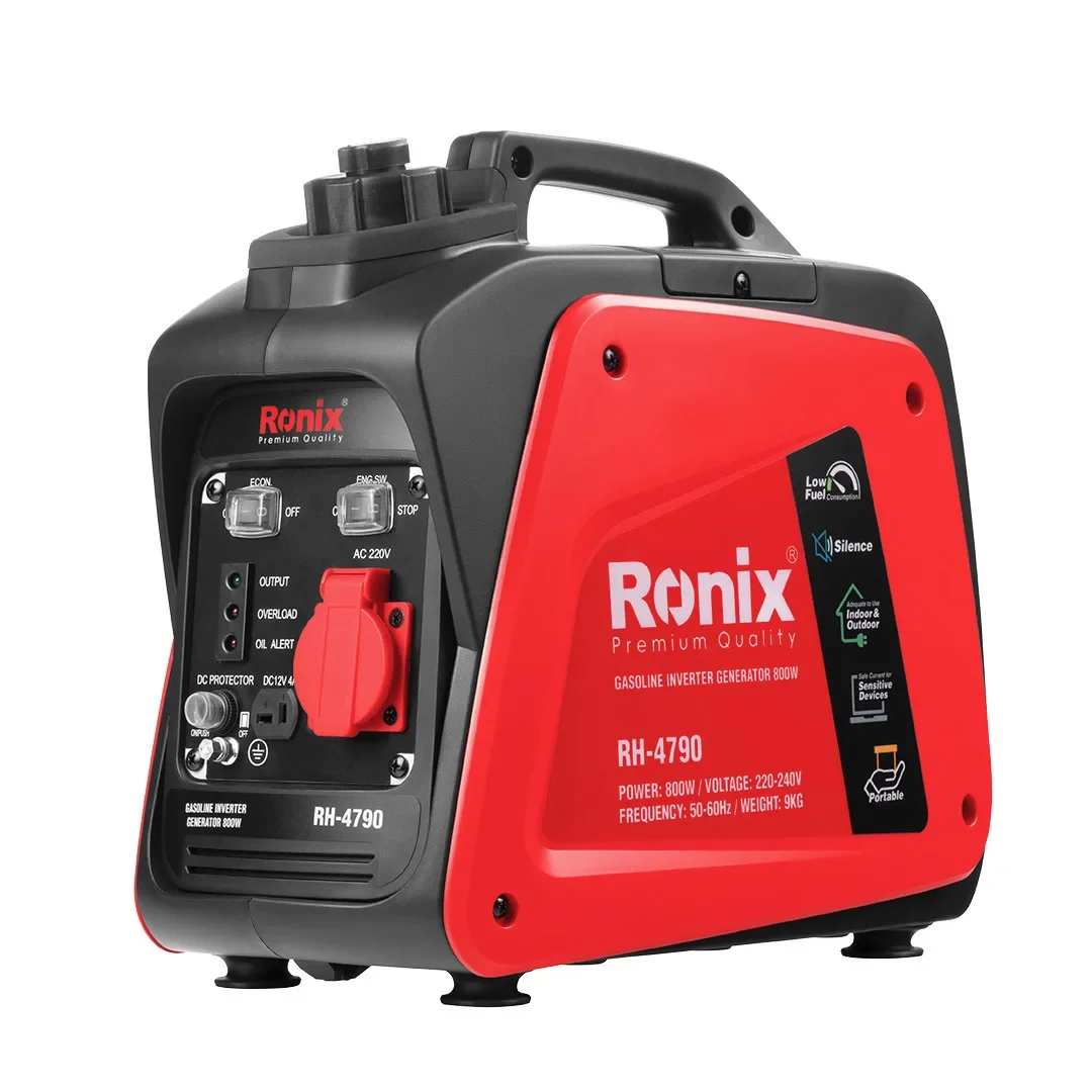 Ronix Rh-4790 Model 800W 220V 2.1L Portable Home Outdoor Gasoline Inverter Generator