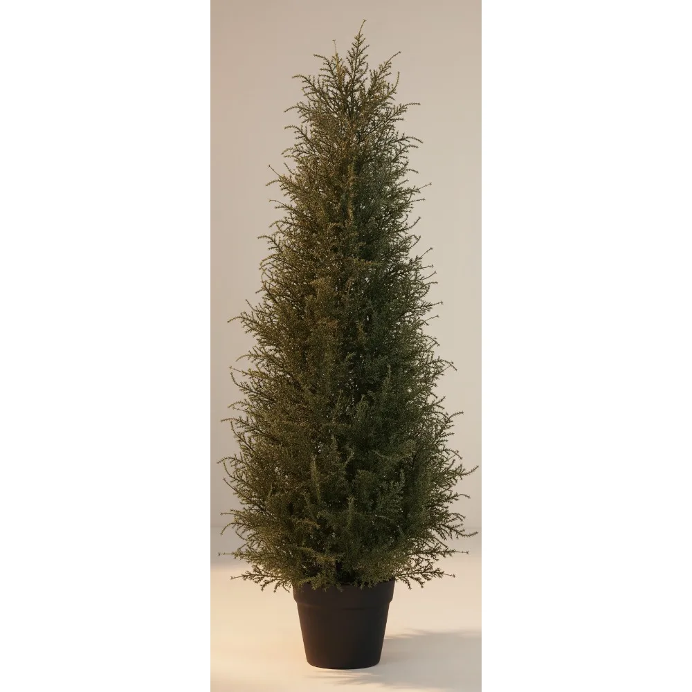 

3 фута искусственное кедровое топиарийное дерево, устойчивое к ультрафиолетовому излучению, уличное искусственное растение для сада, крыльца, прихожей, декор