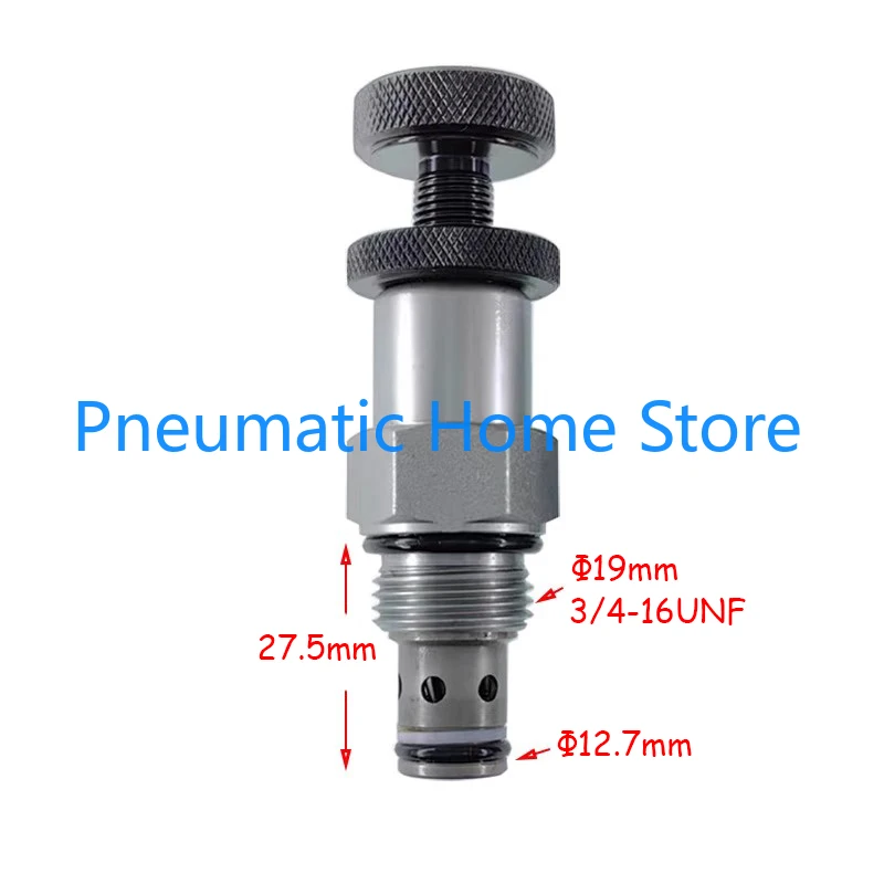 Hydraulic Direct Acting Relief Valve LRV08-20 Hydraulic System with Handwheel Adjustable Pressure Valve CRV-02