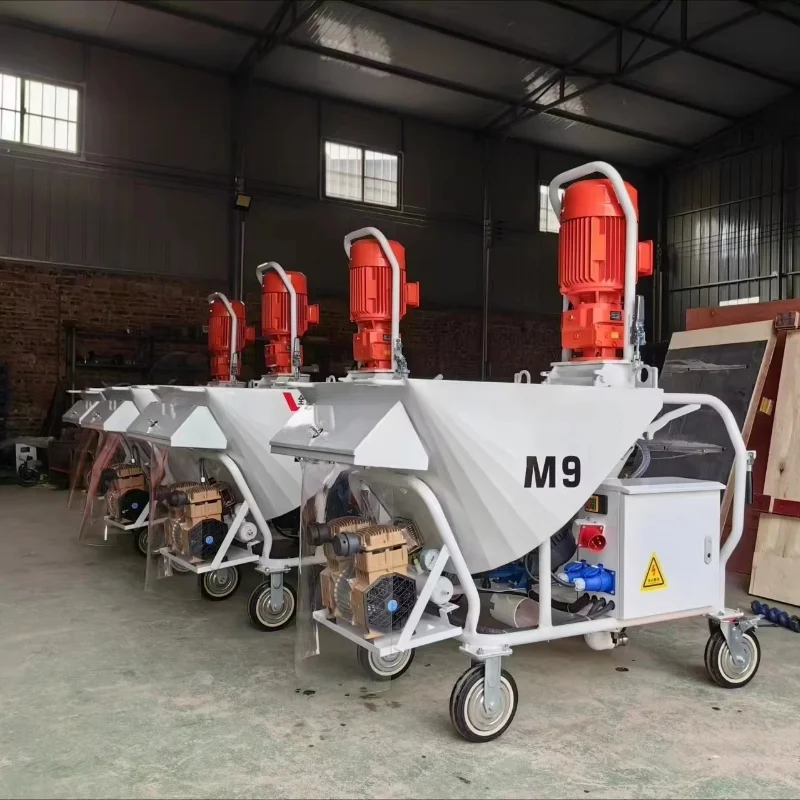 220V 380V Automatic Gypsum Plaster Station Plaster Smoothing Machine Gypsum Plastering Machine