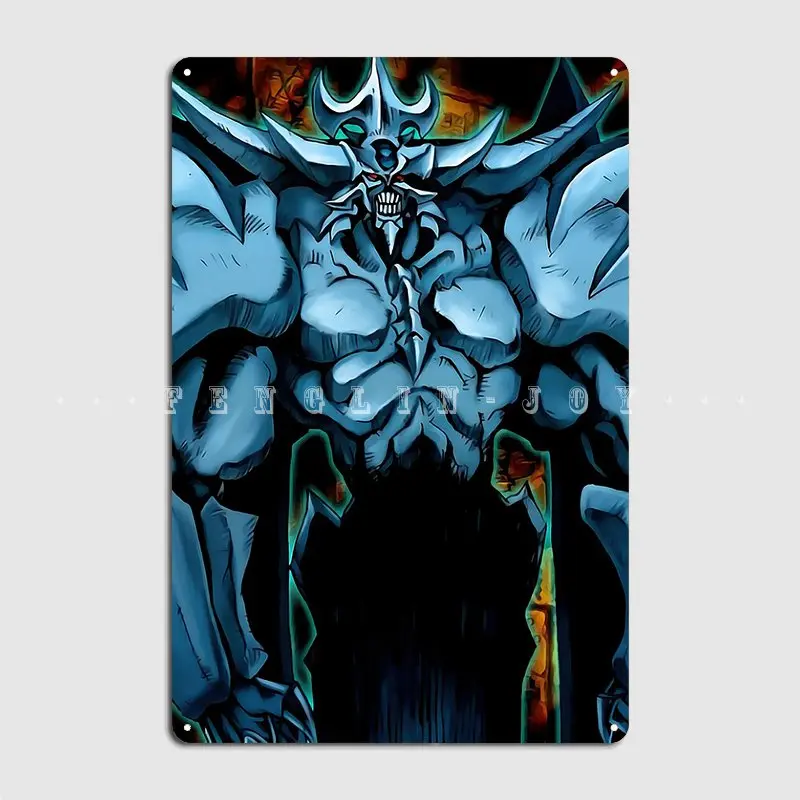 Yugioh Obelisk Tormentor Metal Sign Wall Mural Garage Club Funny Wall Plaque Tin Sign Poster