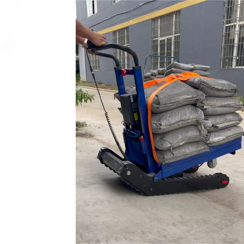 400KG Load Battery Powered Hand Truck Cart Stair Climbing Robot Factory Trolley