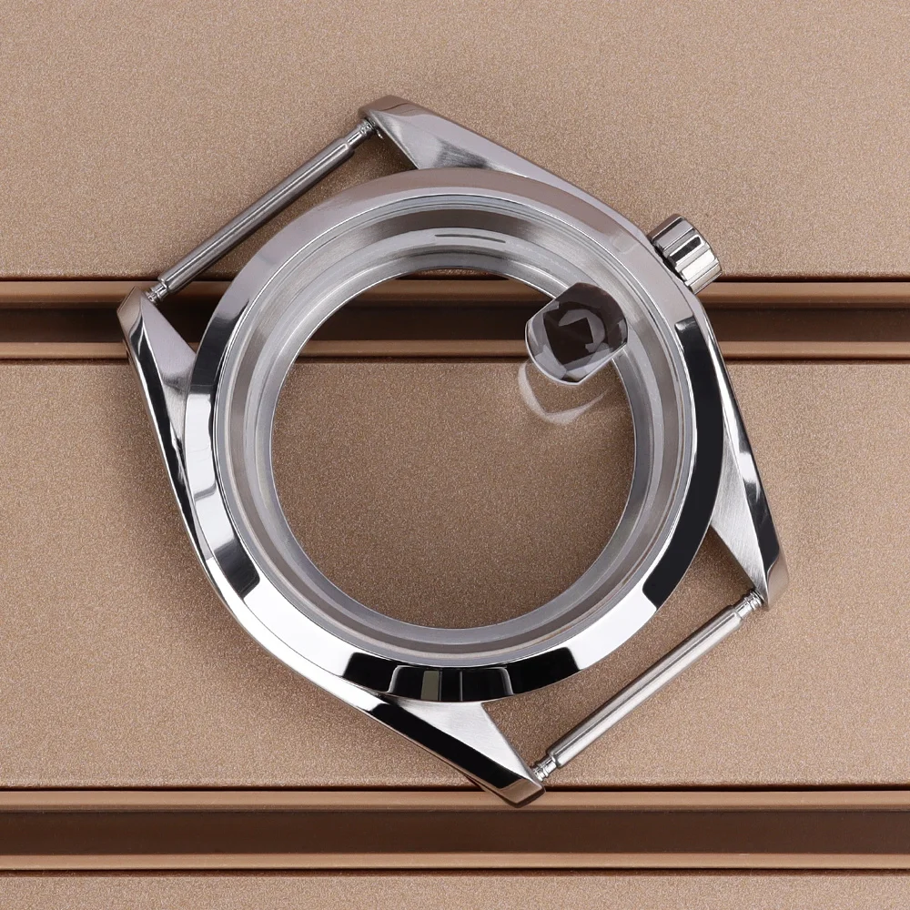 

Серебряный корпус для часов 39 мм из нержавеющей стали, аксессуары для часов с механизмом NH34, NH35, NH36, NH38, 4R36, корпус для часов с циферблатом 31 мм, водонепроницаемый.