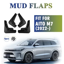 2022 2023 2024 FOR AITO M7 Mud Flaps Guard Splash Mudguard Fender Mudflaps Car Accessories Front Rear 4pcs