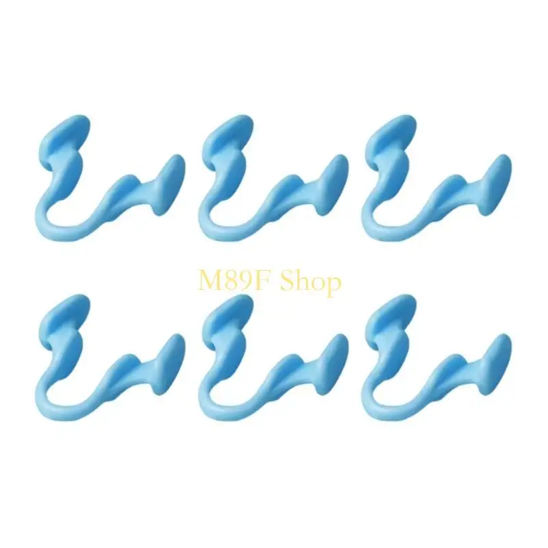 M89F 6Pcs Nose Stop Clip Nose Nasal Stopper Clip Plastic Anti Snoring Nose Clip for Accidental or Emergency Condition