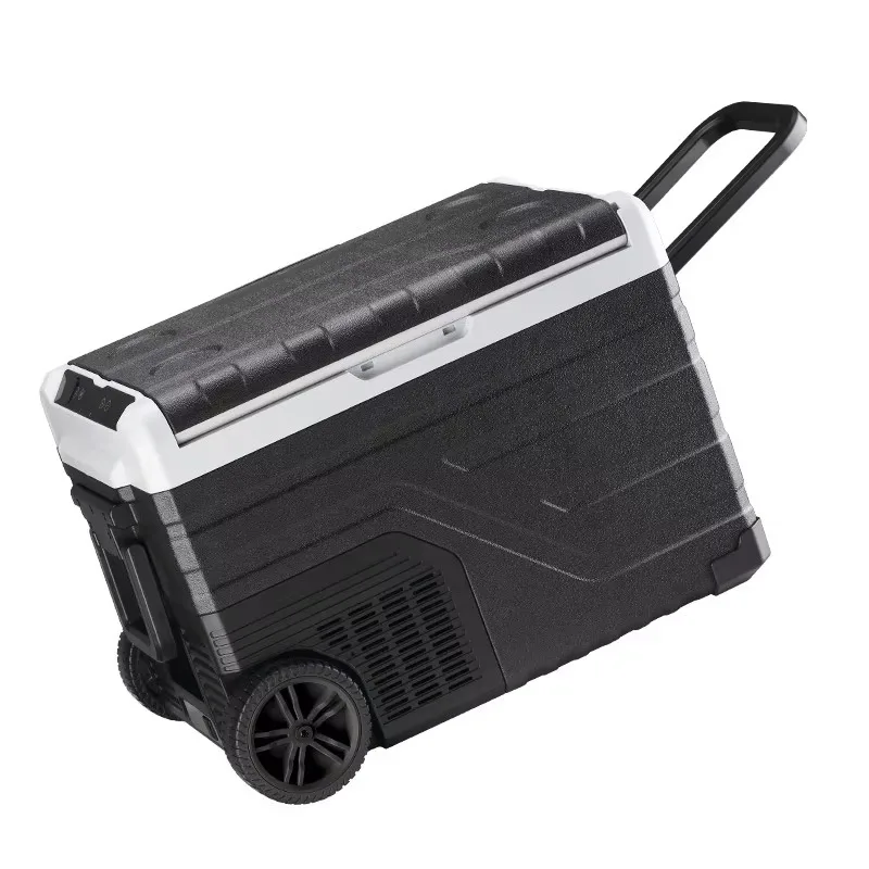 45L Portable Compressor Refrigerator 24V 220V-240V Dual Temperature Control Small Freezer for Home or Car Outdoor Use
