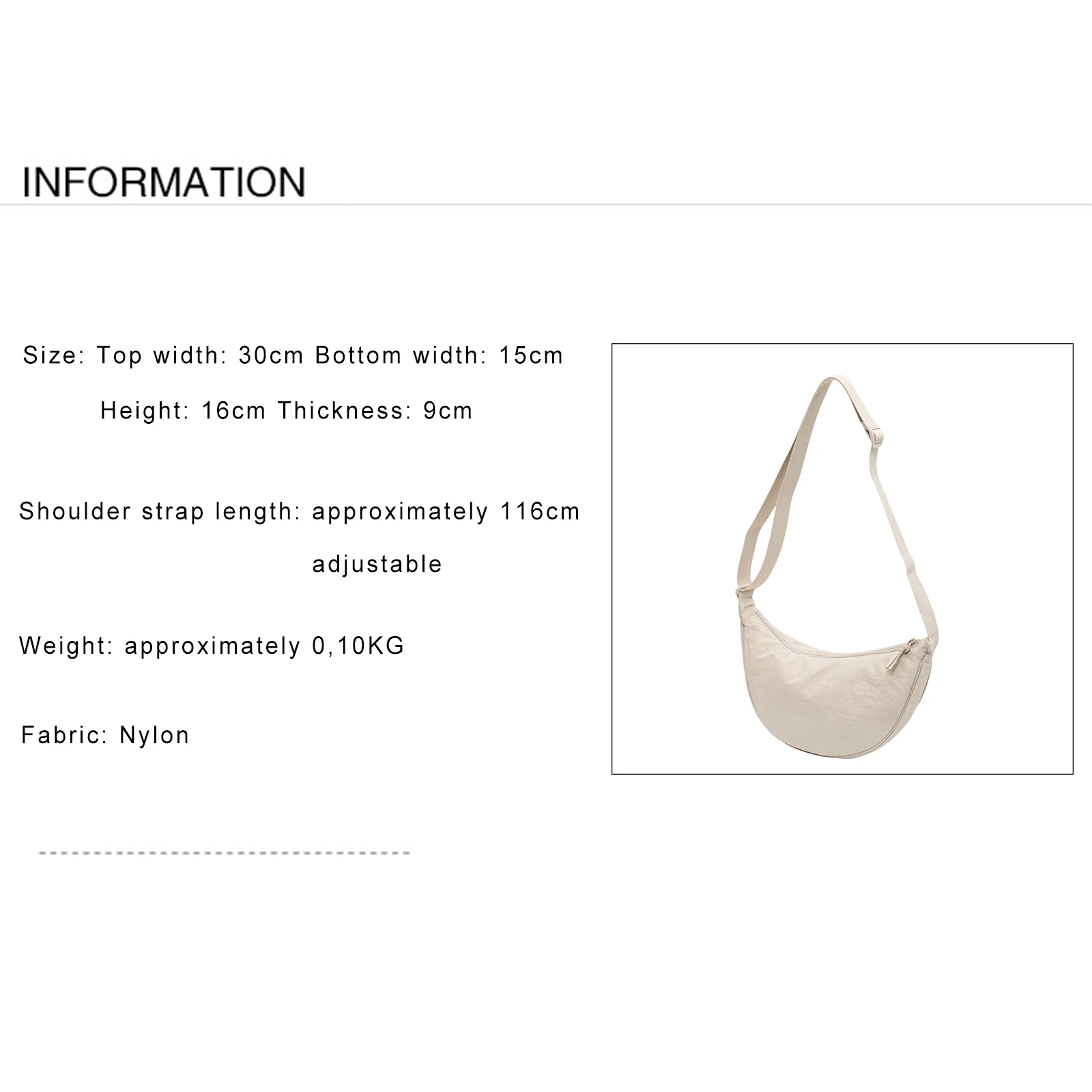 Soft Shoulder Bag Large Capacity Ladies Adjustable Strap Underarm Bag Solid Color Dumpling Bags Casual Satchels Messenger Bag