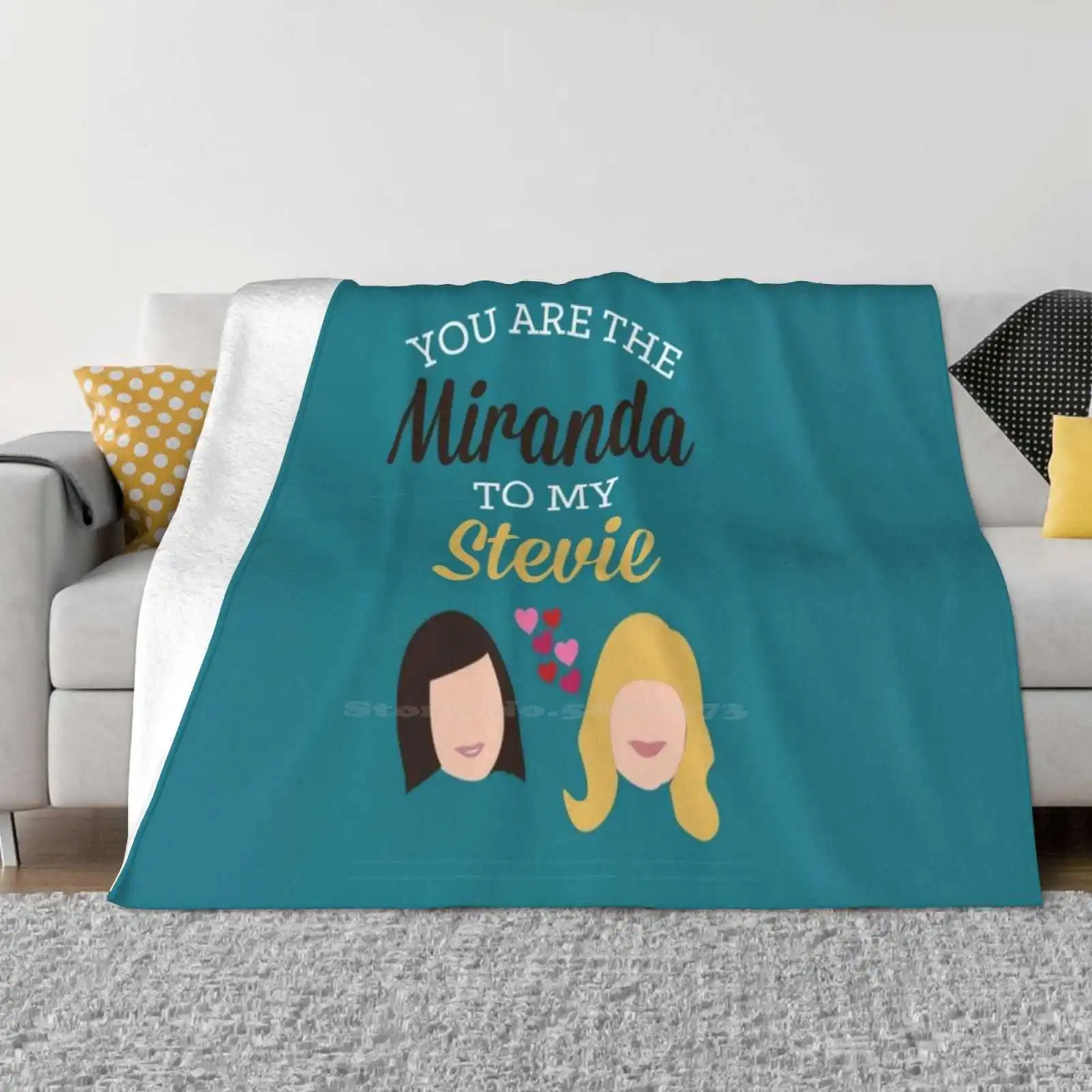 Miranda & Stevie Top Quality Comfortable Bed Sofa Soft Blanket Graphic Design Graphic Arts Stevie Miranda Hart Miranda And