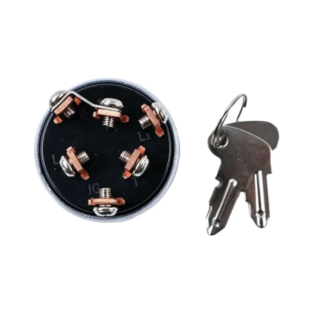 Ignition Switch with Key for Kubota L175 L185DT L185F L245DT Tractors Supporting Electrical System Replacement