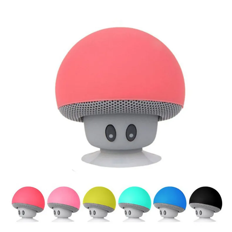 Mini Bluetooth Speakers Wireless Mushroom Design Portable Speaker Small Stereo Waterproof Suction Cup Phone Holder мини колонки - Image 2