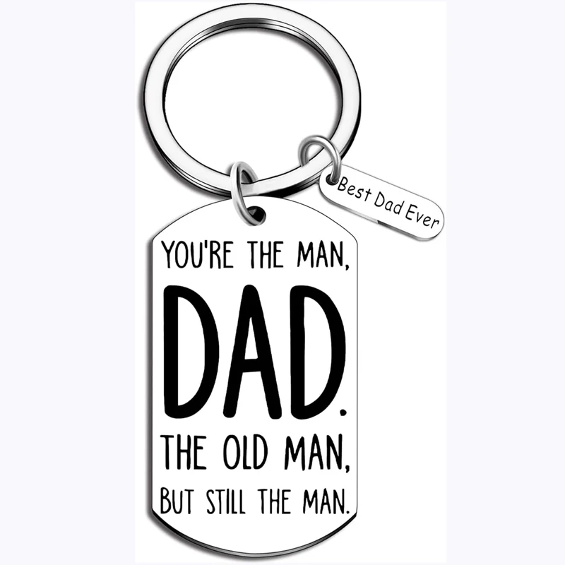 Best Dad Ever Gifts from Son Kids Mens Stocking Stuffer Keychain For Father Tik Tok Made Me Buy It The Old Man Funny Dad Gifts