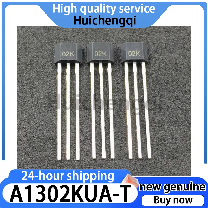 10PCS Original Genuine A1302KUA-T SIP3 Linear Hall Sensor