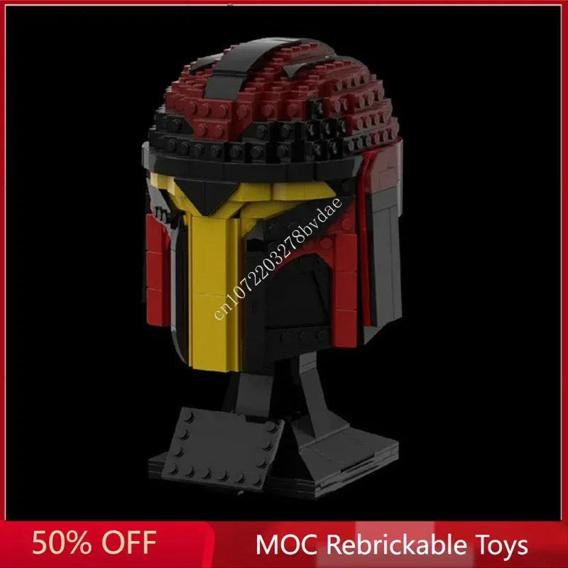 592PCS Star Plan MOC Helmet Rook Kast MOC SpaceShip Battle Model Building Block Architecture Education Assembly Model Toy