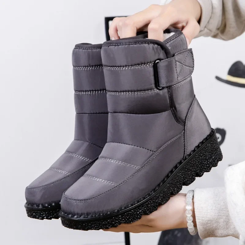 Boots Women Non Slip Waterproof Winter Snow Boots Platform Shoes for Women Warm Ankle Boots Cotton Padded Shoes