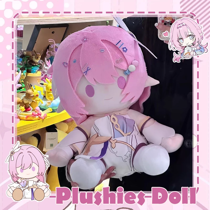 

40cm Game Honkai Impact 3 Elysia Plush Doll Plushies w/Clothes Stuffed Sitting Soft Cotton Toy Posture Figure Gifts Large Size