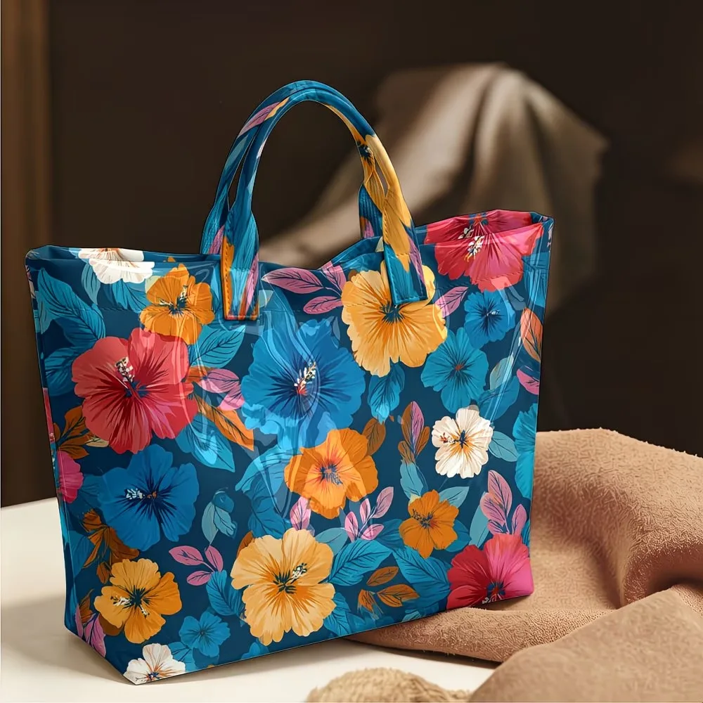 3D Print Quilted waterproof canvas Bag Shoulder Bag Shopping Tote Bags Handbag Travel Beach Hiking Camping