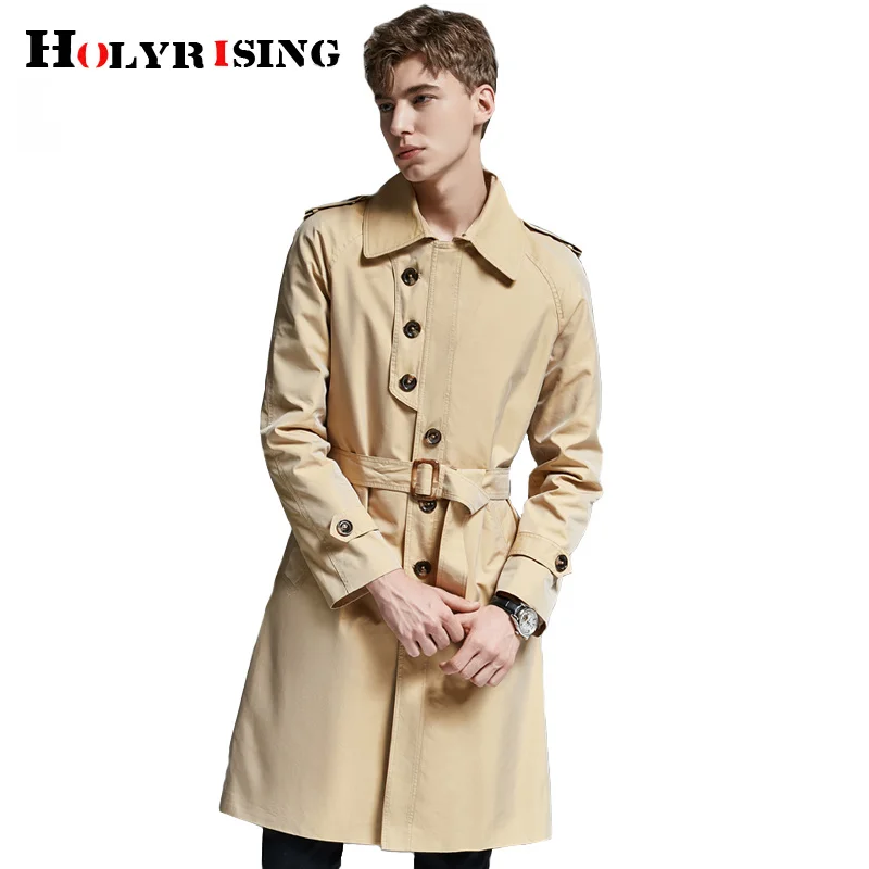 

Holyriisng M-6XL Chameleon windbreaker men's single-breasted 2024 spring and autumn casual lapel trench coat 18964-5