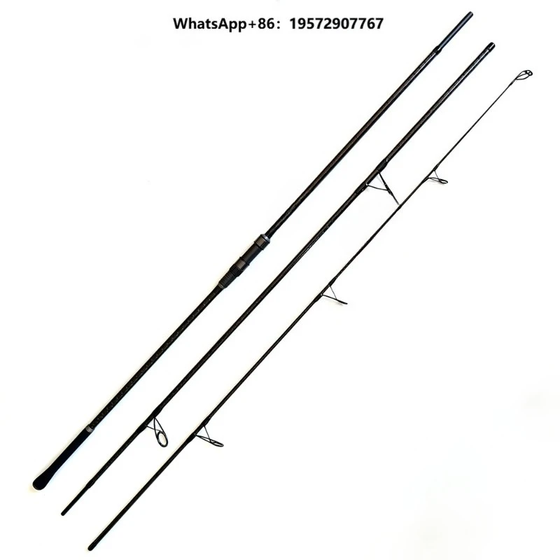 New V6 12ft Carp Rod 3-Sections 3.25lbs Lightweight 279g Handle Carbon Carp Fishing Rod