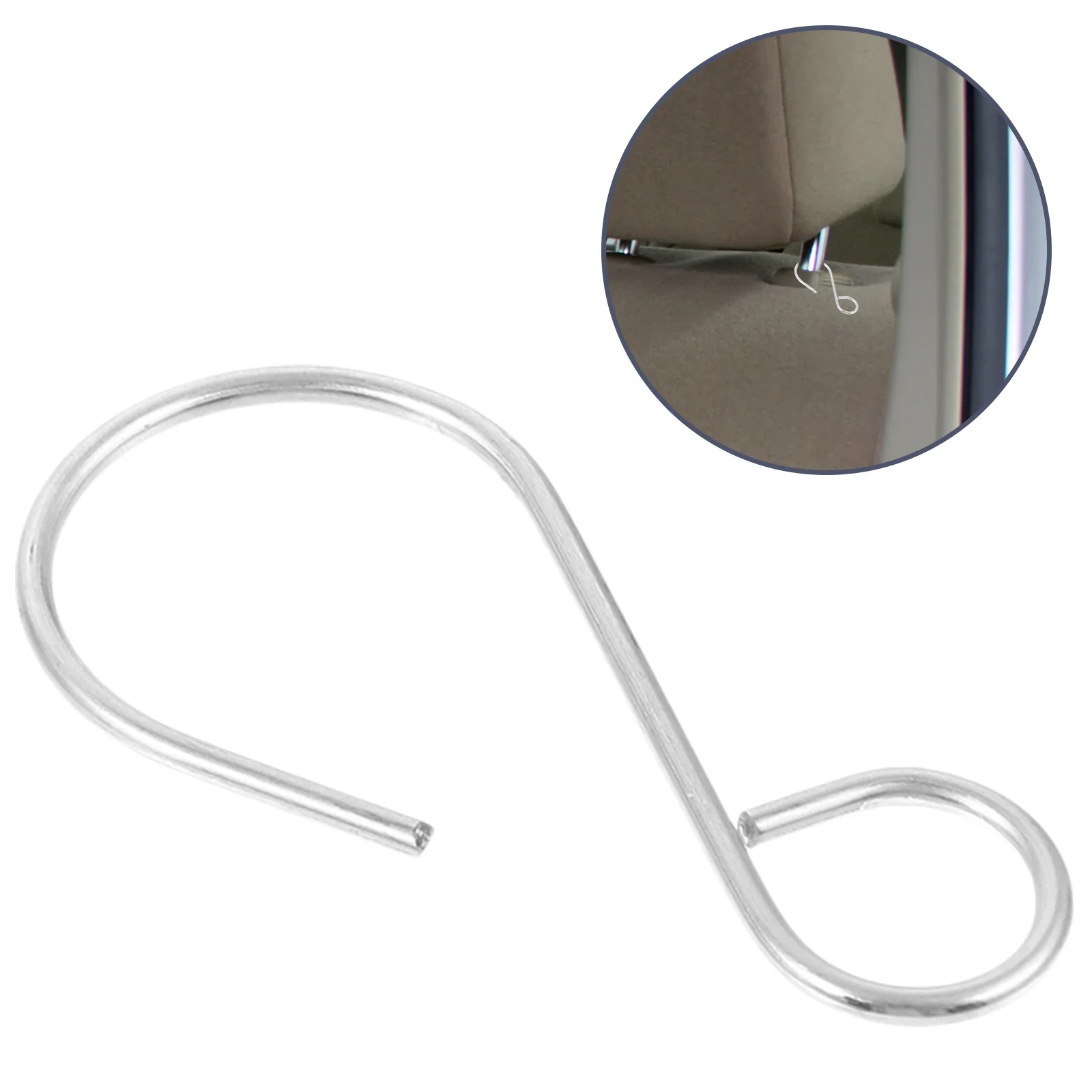 

100Pcs S Type Car Seat Cover Hooks Heavy Duty Metal Fixing Clips for Seat Cushion Pad Installation Quick Mounting Automotive