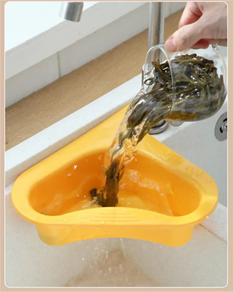 Kitchen Sink Filter Swan Drain Basket Garbage Filter Shelf Strainer Leftover Sink Hanging Rack Multifunctional Drainage Basket