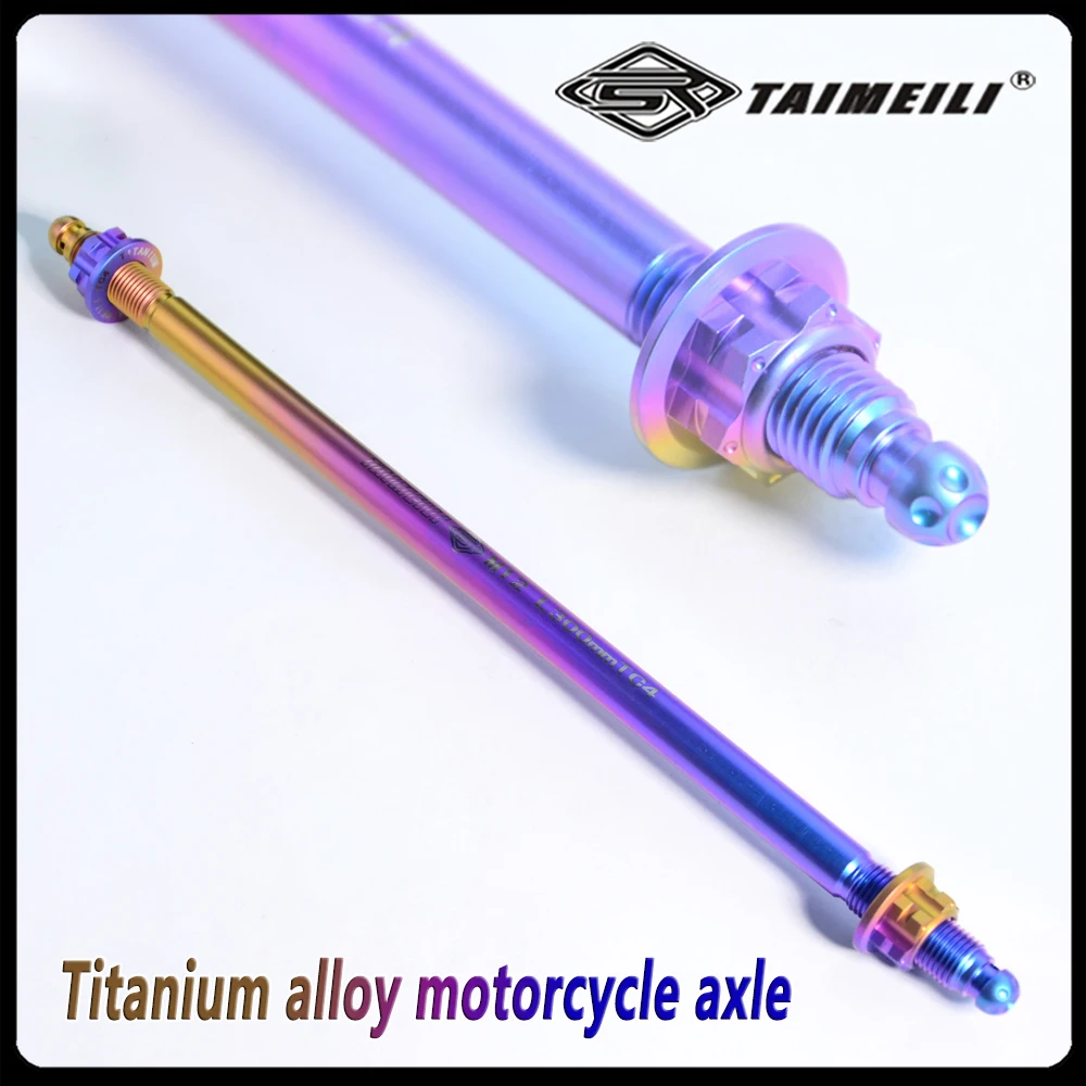 TAIMEILIModification of titanium alloy center axle M10M12M14M15-240/280/300/330 motorcycle center axle