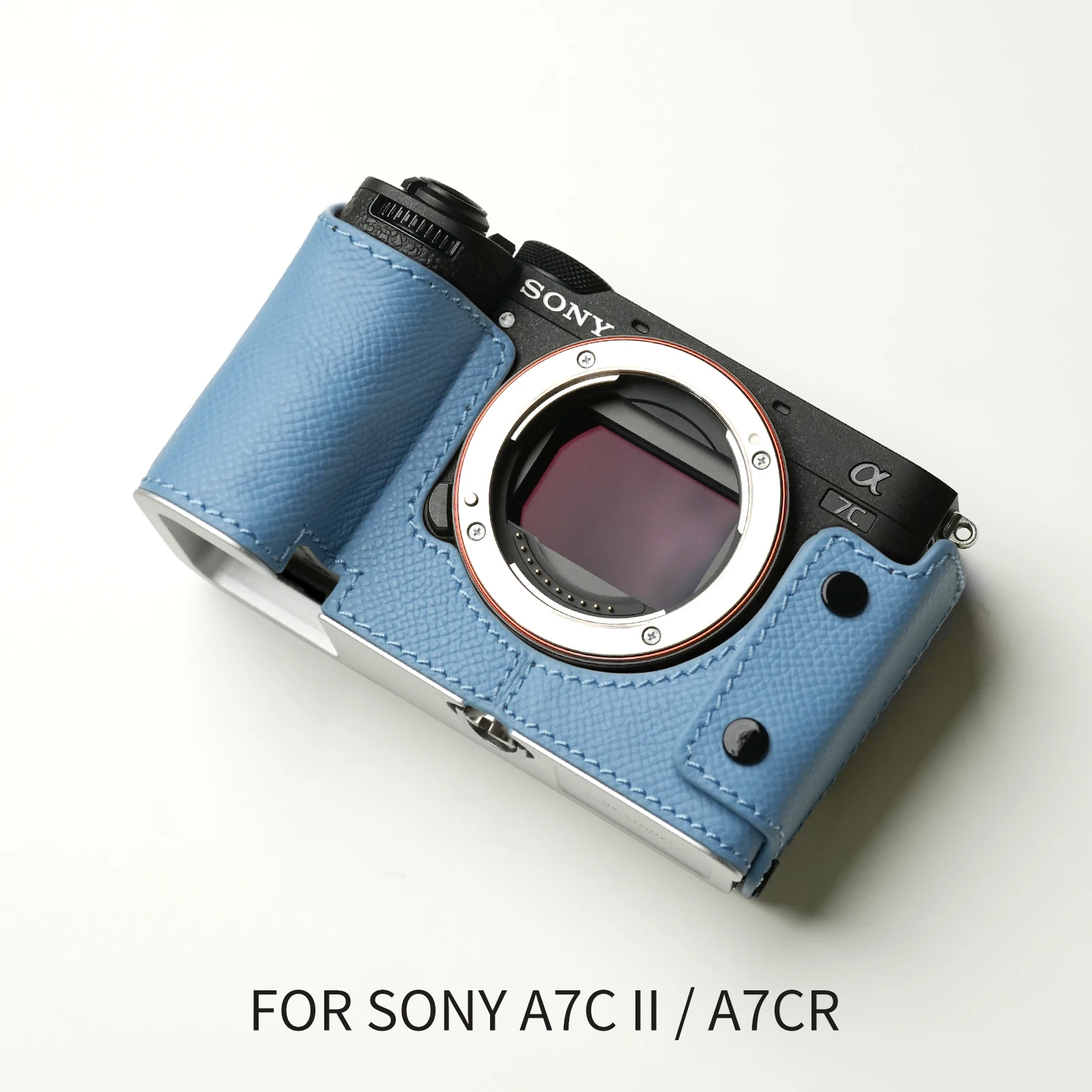 Mr. Steen Voor Sony A7c2 A7cr Camerahoes Beschermend Voor Sony A7c Ⅱ A7c (Case) Accessoires Handgemaakt Echt Leder A7c Tas