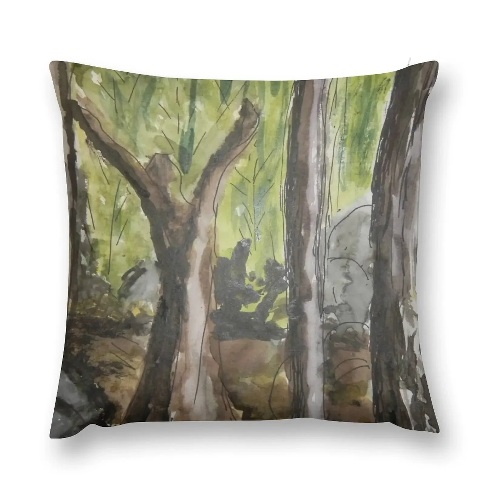 Tree Woman Reaching Throw Pillow Decorative Pillow Covers For Sofa Pillow Decor