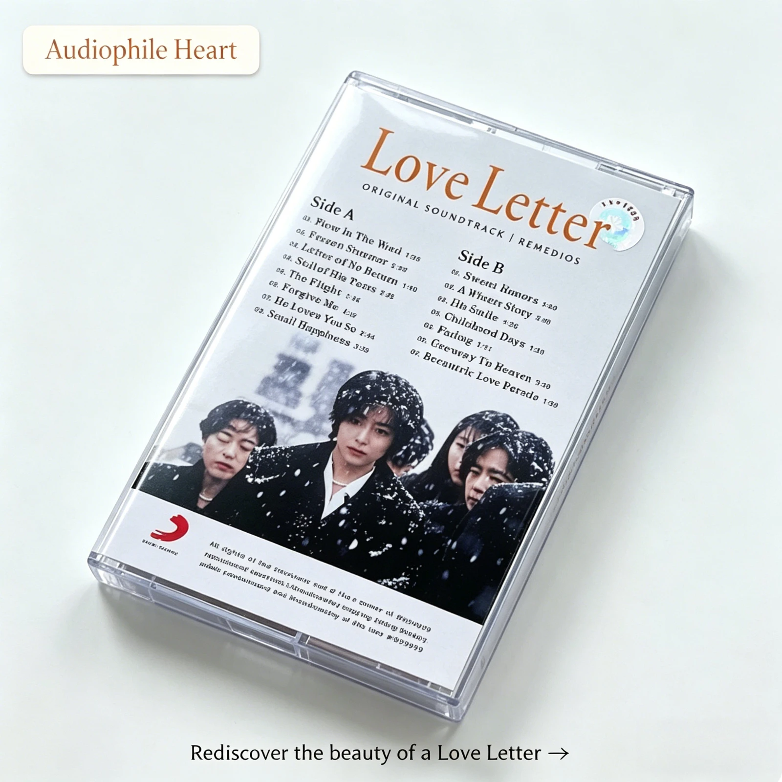 Love Letter OST Cassette Tape with Movie Photo Booklet Transparent Case Retro Collectible Gift for Fans view 6
